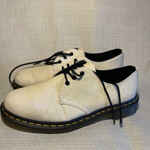 Dr Martens 1461 Glitter Women's  US Ivory Sparkle White Oxford Shoes